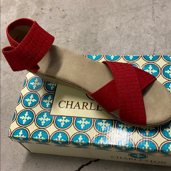 charleston shoe Company Shoes - New Charleston Shoe Red wedge